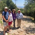 The Pilgrims take a breather on the Via Egnatia